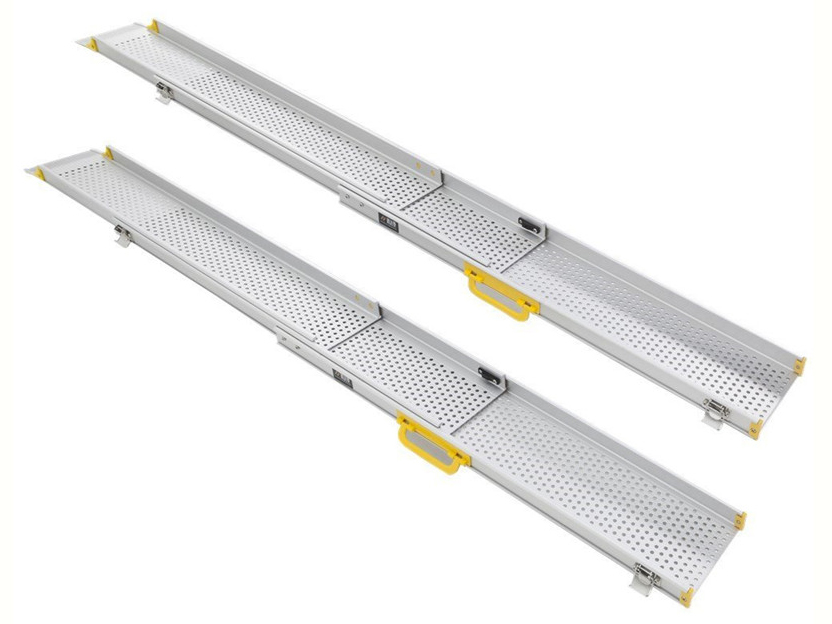 Double track three-section telescopic ramp MR107T